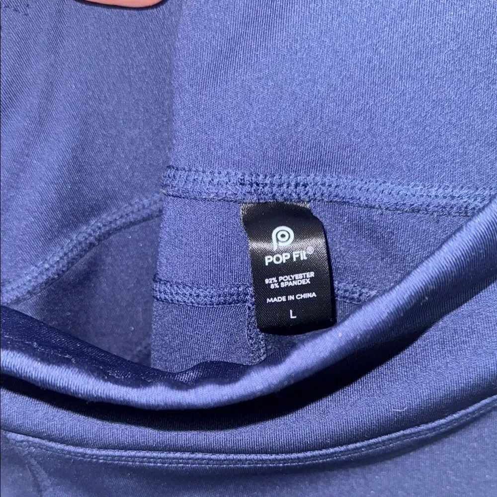 Navy Blue Leggings with Black Accents - Picture 6 of 6